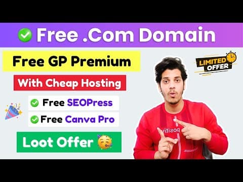 🥳free! Free! Free! Get Free .com Domain! Premium Themes & Plugin With Hosting | Cheap Web Hosting