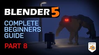 Blender 5 Complete Beginners Guide - Free Course - Part 8 - Lights & Composit