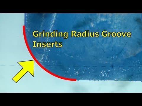 Toolgrinding: Radius Groove Inserts