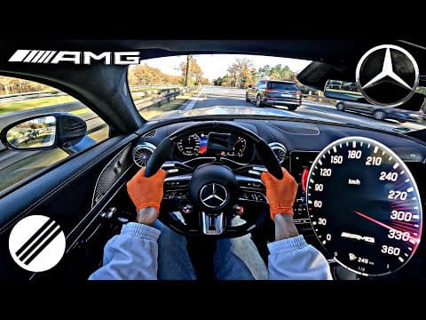 2024 Mercedes Amg Gt63 4 Matic+ Top Speed Drive On German Autobahn 🏎