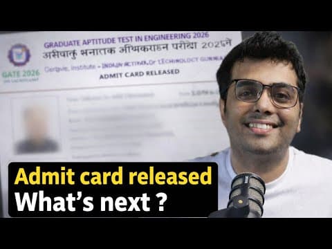 After Admit Card Release, What Next? | Gate 2026