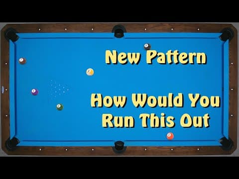 9-ball: 6 Ball Pattern -  How Would You Run It Out #2?