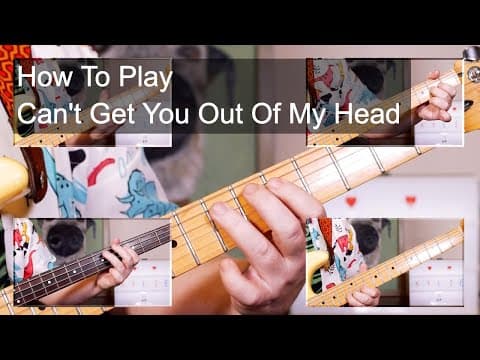 'can't Get You Out Of My Head' Kylie Minogue Guitar & Bass Lesson