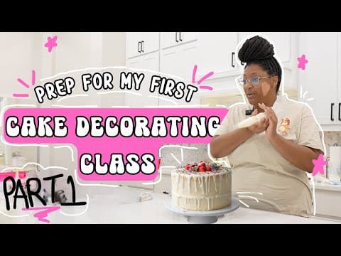 Preparing For My First Cake Decorating Class 🧑🏽‍🍳 #homebakery