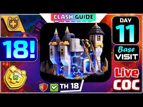 Coc Live Th18 Upgrade! Show Me Your Base! Clash Of Clans! Clash Guide #new #townhall18 #th18