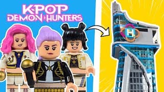 I Built Huntrix Tower From K-pop Demon Hunters In Lego
