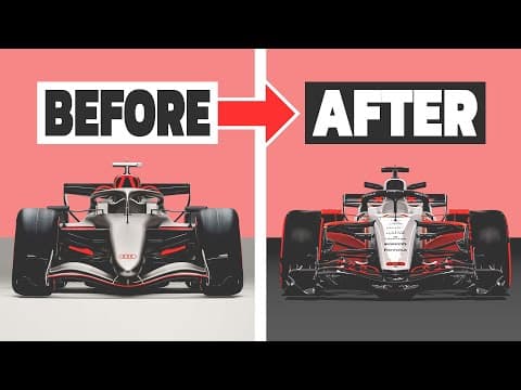 I Tried To Redesign The 2026 Audi F1 Car Livery.