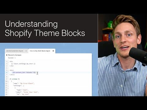 Understanding Shopify Theme Blocks || Shopify Academy