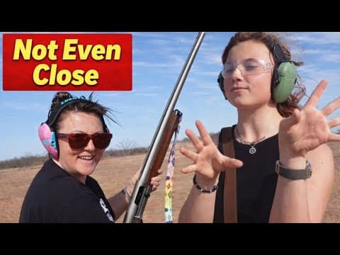 Can Mom Beat Autumn At Skeet? (wind Said No)
