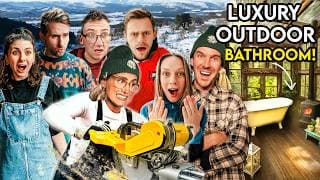 We Attempted To Build An Outdoor Luxury Bathroom In 72 Hours!
