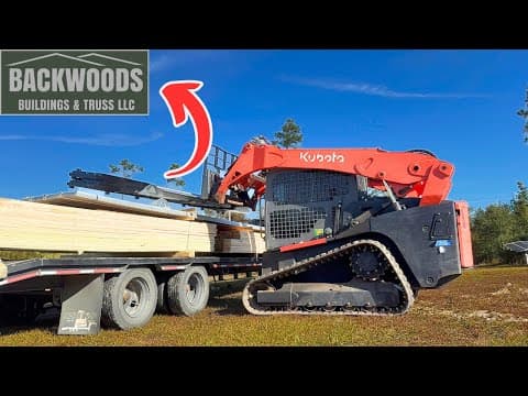 My Huge Pole Barn Kit Arrived… And It Was Too Heavy For My Tractor!