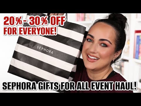 Huge Sephora Gifts For All Event Haul! 🚨 Best Time To Shop Sephora!