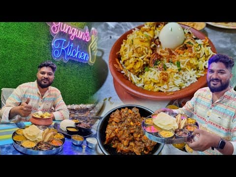 Gungun's Kitchen Best A/c Restaurant Of Malkangiri | Chicken Biryani Mutton Curry Special Odia Meals