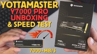 7000+ Mb/s 🔥yottamaster Y7000 2tb Unboxing & Speed Test