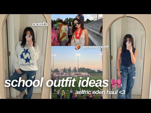 Outfits Of The Week *highschool Edition*📚 Ft. Aelfric Eden