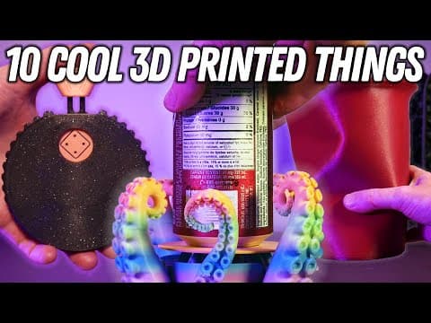 10 Cool 3d Printed Things -  3d Printing Timelapses On The Elegoo Neptune 4 Plus 3d Printer