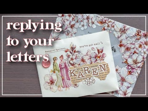 Replying To Letters From Subscribers | Penpal With Me | Ft. Skillshare