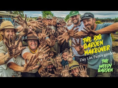 A Weedy Garden Makeover Episode 4 - Day 1 In Pam`s Garden