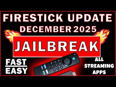 🔥 How To Jailbreak Any Firestick - Updated For December 2025 🔥