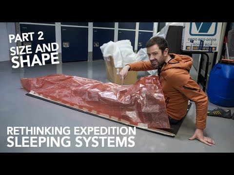 New Expedition Sleeping System. Part 2: Marking Up The Dyneema Fabric And Planning The Volume. [4k]