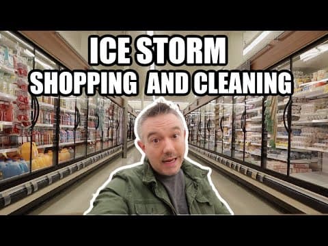 Ice Storm Shopping And Cleaning | Everyone Is Gone...| Somers In Alaska