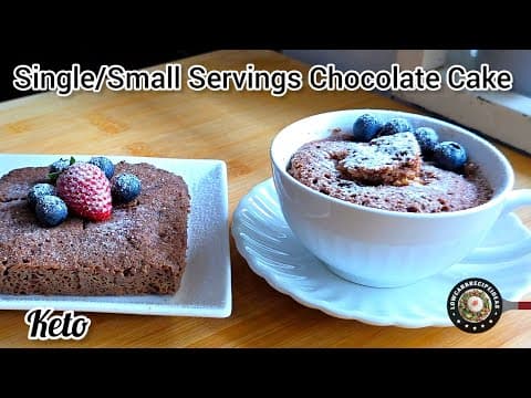 2-min Single/small Servings Chocolate Cake | Soft, Moist & Flavorful | Super Easy