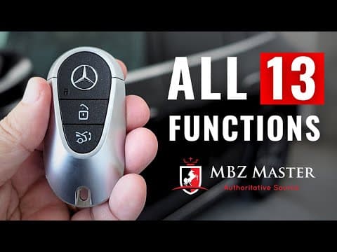 All 13 Functions Of Mercedes Smartkey!