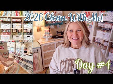 🌼 2026 Clean With Me: Day #4 (sewing Room Declutter & Organize!)