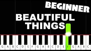 Benson Boone - Beautiful Things - Beginner Piano Tutorial