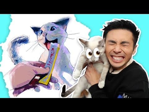 I Got Scammed! (my New Cat's First Portrait) 😸