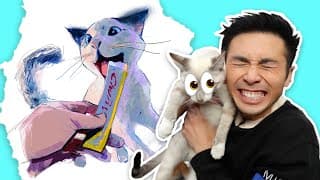 I Got Scammed! (my New Cat's First Portrait) 😸