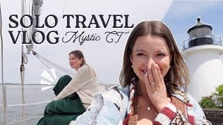 Solo Travel Vlog: Explore Mystic, Connecticut With Me  :-)