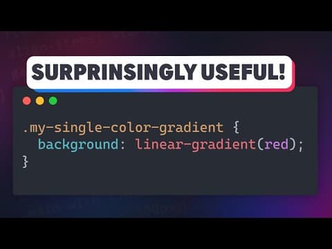 Why I Use Single-color Gradients In My Css