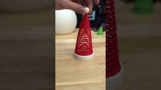 3D Printed Santa Hat Slinky 🎅