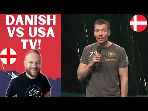 Englishman Reacts To... Danish Stand-up - Thomas Hartmann - "danish Vs American Tv"