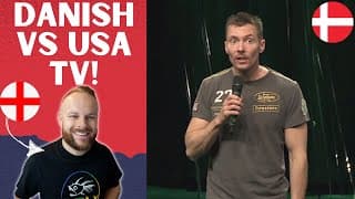 Englishman Reacts To... Danish Stand-up - Thomas Hartmann - "danish Vs American Tv"