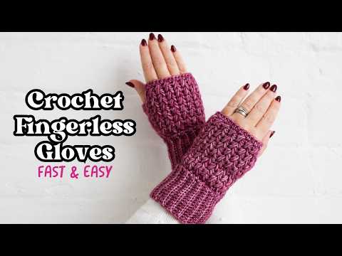 Crochet Wrist Warmers In 3 Sizes | Simple Beginner Pattern