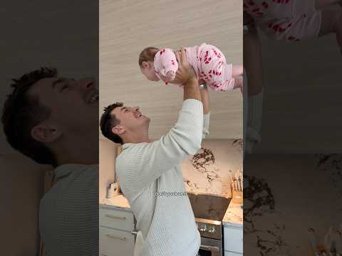 my husband reacts to our daughter’s outfit (part 2) #shorts