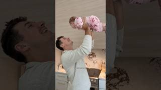 my husband reacts to our daughter’s outfit (part 2) #shorts