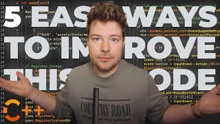 5 Easy Ways To Improve This C++ Code