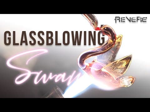 Glass Blowing Sculpture You Can Learn In 1 Day! Simple Swan Glass Project