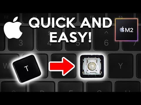 How To Remove M2 Macbook Air Keys (cleaning Or Replacement)