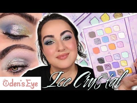 Pastels For Christmas?? 🎄 | Oden's Eye Ice Crystal Palette Review + 2 Eye Looks!
