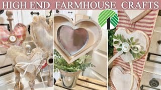 New (heart) High End Farmhouse Crafts | Dollar Tree Valentines Diy