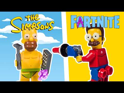 I Built Simpsons Fortnite Update In Lego!