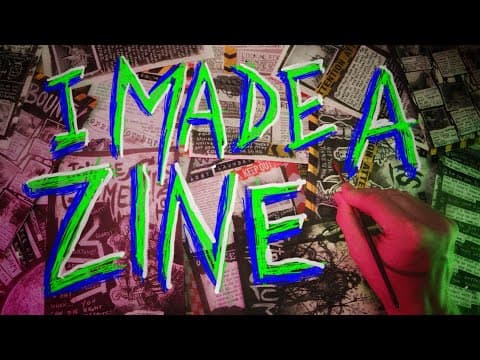 I Made A Zine Without Using Photoshop... Old School.