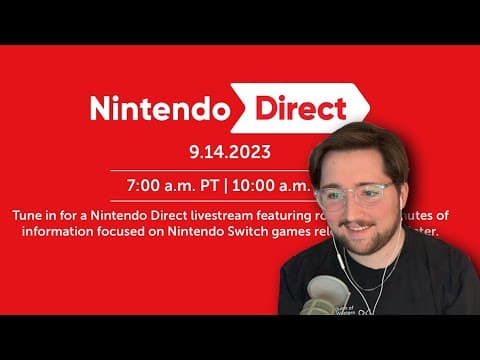 Let's watch today's new NINTENDO DIRECT
