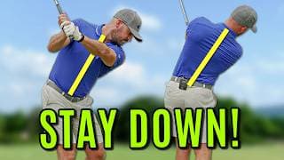 If You Struggle With Staying Down In The Golf Swing Try This Immediately!