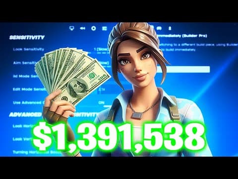The Aimbot Settings That Won Him $1 Million... (best Fortnite Settings)