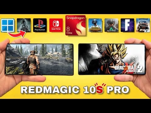 Redmagic 10s Pro Gaming Test -  Switch Emulator, Winlator, Pubg, Fortnite,  Delta Force